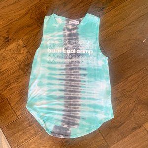 Tie Dye Burn Boot Camp Workout Tank Size M